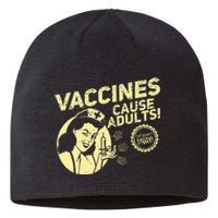 Funny Pro Vaccination T Vaccines Cause Adults Sustainable Beanie