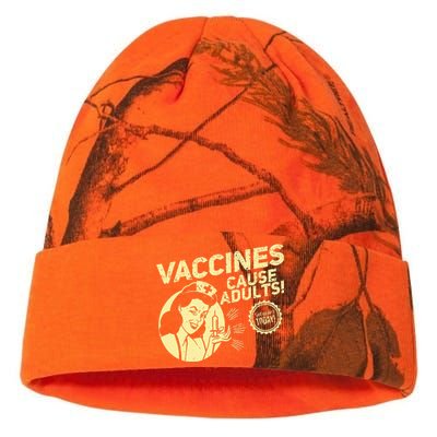 Funny Pro Vaccination T Vaccines Cause Adults Kati Licensed 12" Camo Beanie