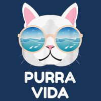 Funny Pura Vida Cat Costa Rica Surfing Surf Waves Infant Baby Jersey Bodysuit