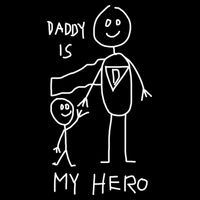 Firefighter Police Veteran Heros Daddy Is My Hero Funny Gift Cooling Performance Crew T-Shirt