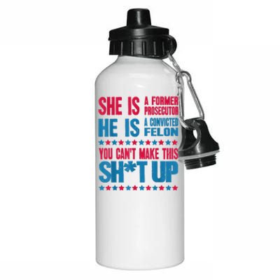 Former Prosecutor Vs Felon Pro Kamalaharris 2024 Aluminum Water Bottle