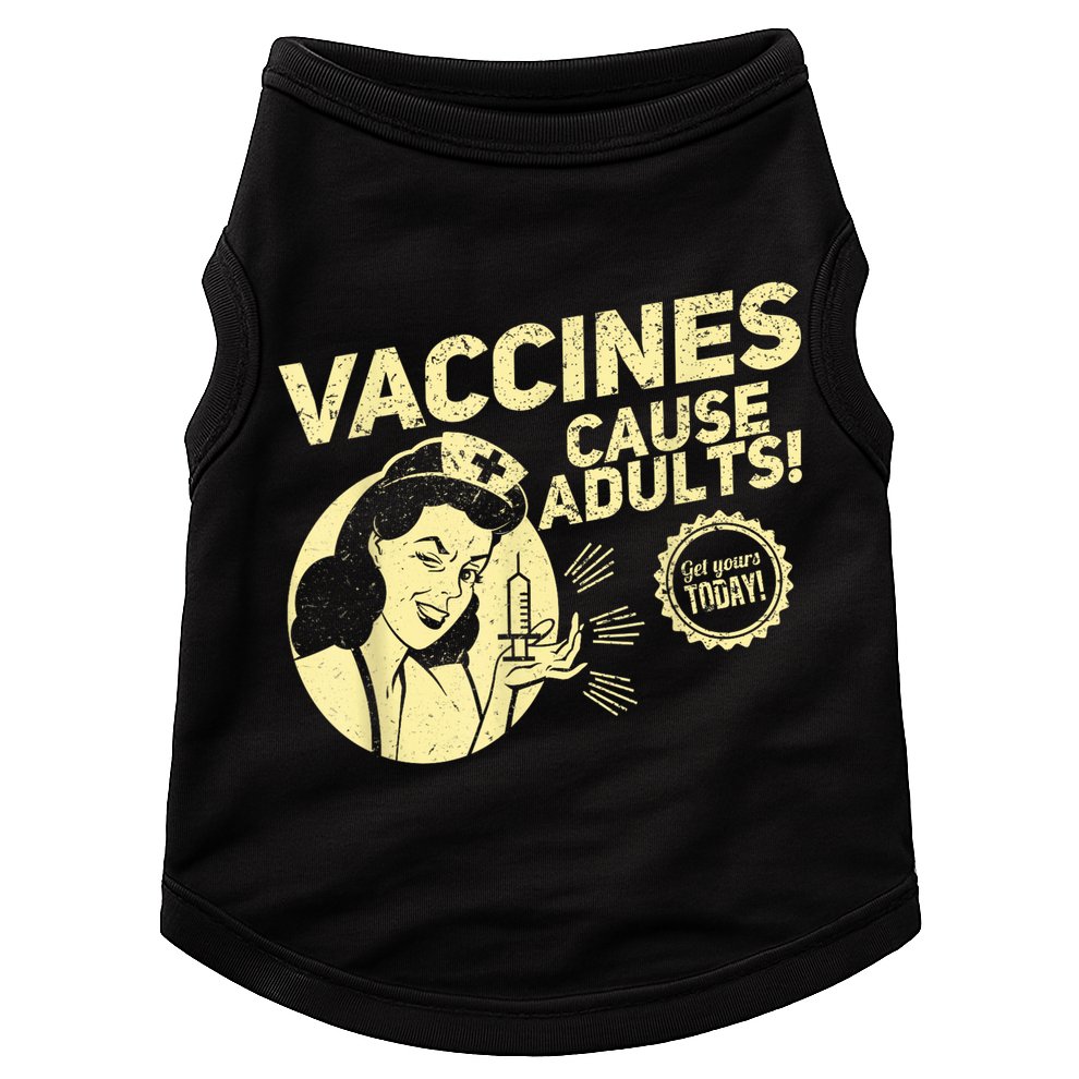 Funny Pro Vaccination Vaccines Cause Adults Doggie Tank