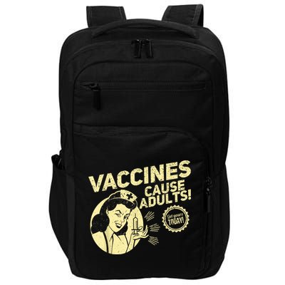 Funny Pro Vaccination Vaccines Cause Adults Impact Tech Backpack