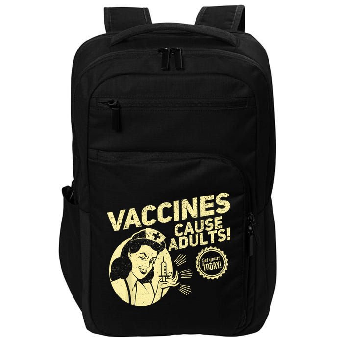 Funny Pro Vaccination Vaccines Cause Adults Impact Tech Backpack