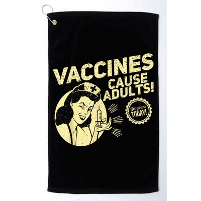 Funny Pro Vaccination Vaccines Cause Adults Golf Towel