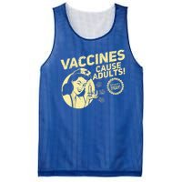 Funny Pro Vaccination Vaccines Cause Adults Mesh Reversible Basketball Jersey Tank