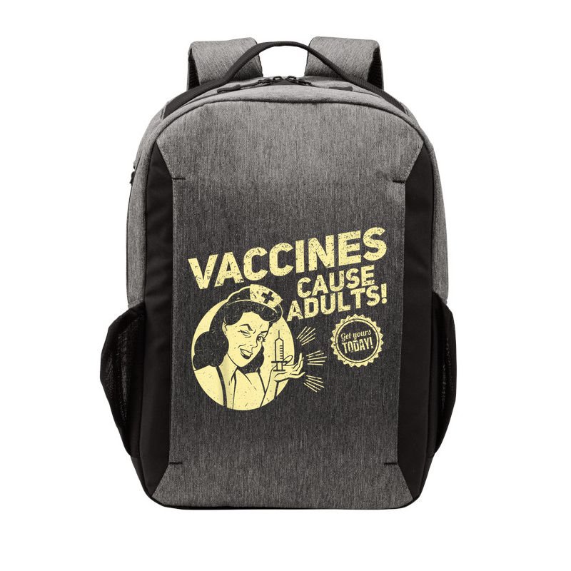 Funny Pro Vaccination Vaccines Cause Adults Vector Backpack