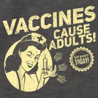 Funny Pro Vaccination Vaccines Cause Adults Vector Backpack