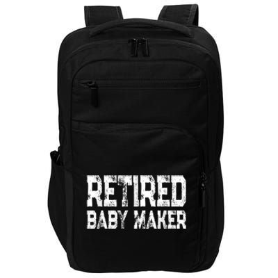  Funny Post Vasectomy Humor - Retired Baby Maker Impact Tech Backpack