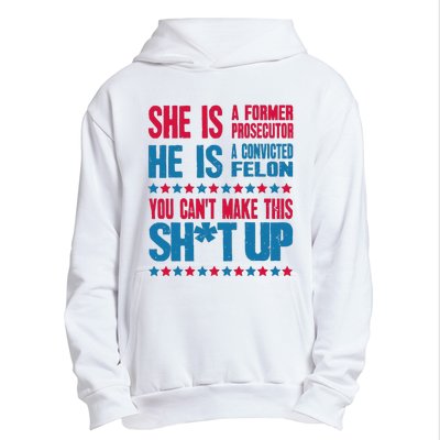 Former Prosecutor Vs Felon Pro Kamala Harris 2024 President Urban Pullover Hoodie