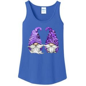 Floral Purple Valentine Gnomes For Mom Gift Cute Valentines Day Gift Ladies Essential Tank