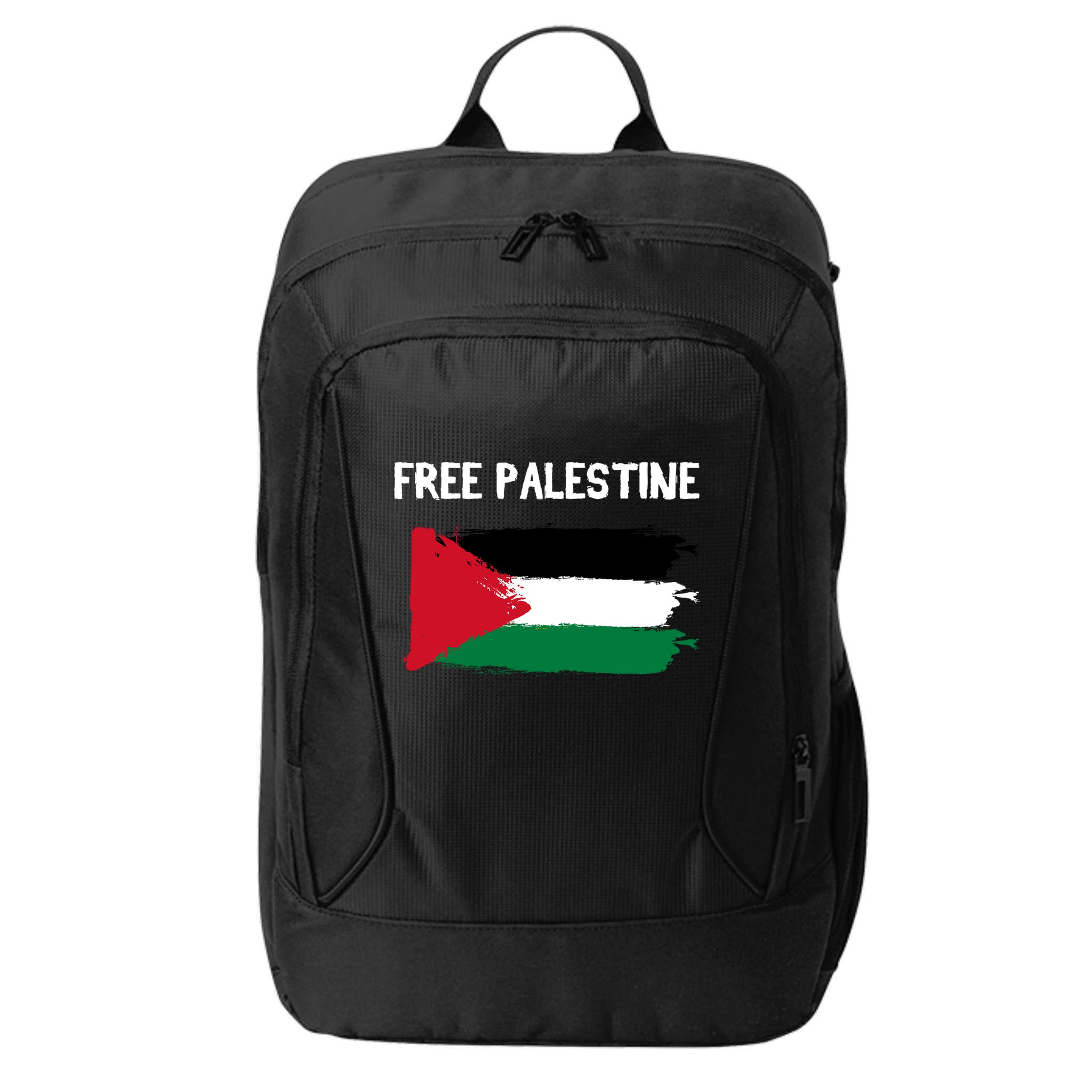 Free Palestine Vintage Distressed Palestinian Flag Gift City Backpack