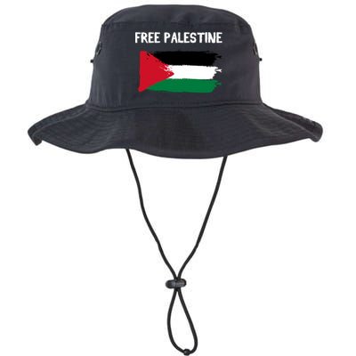 Free Palestine Vintage Distressed Palestinian Flag Gift Bucket Hat