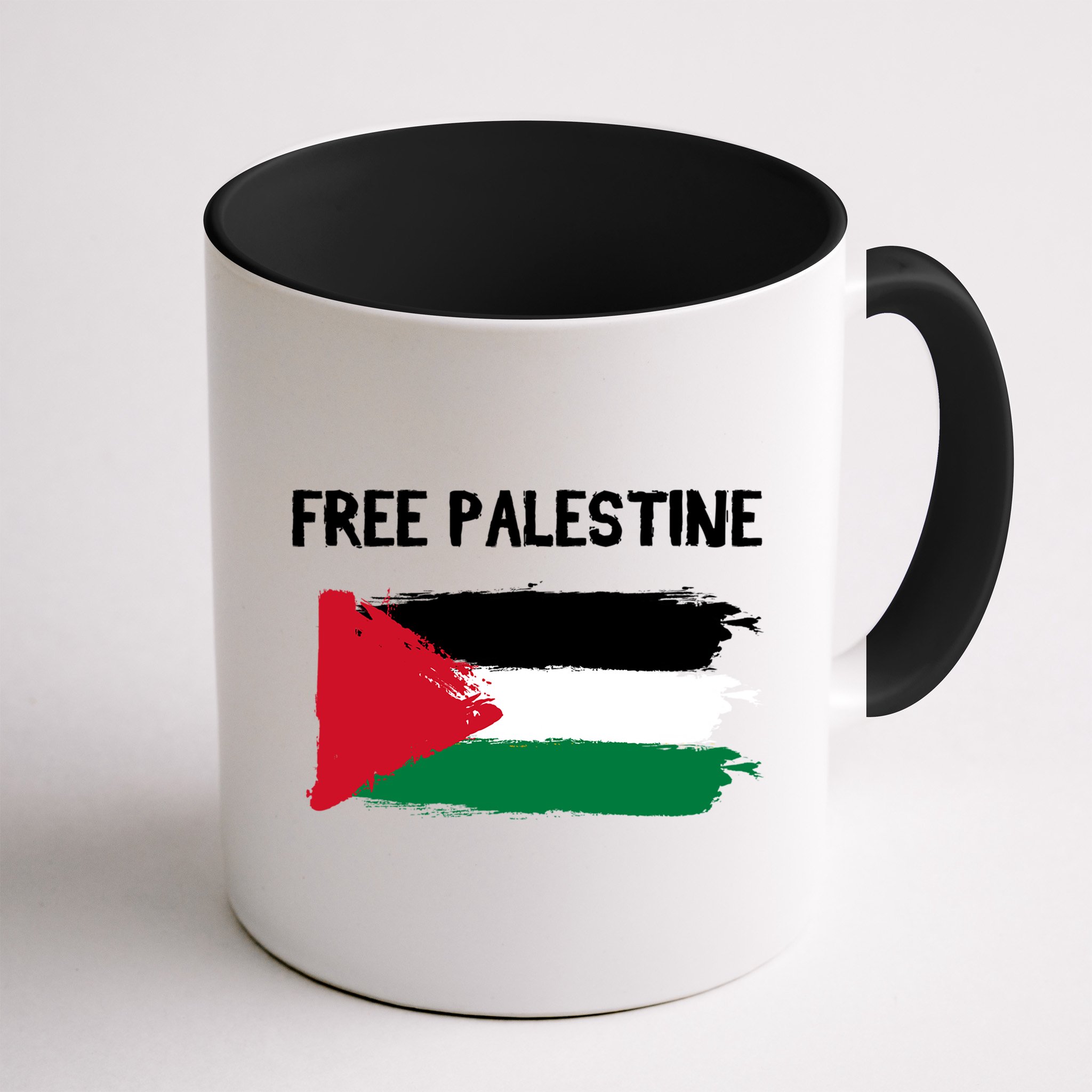 Free Palestine Vintage Distressed Palestinian Flag Gift Mug