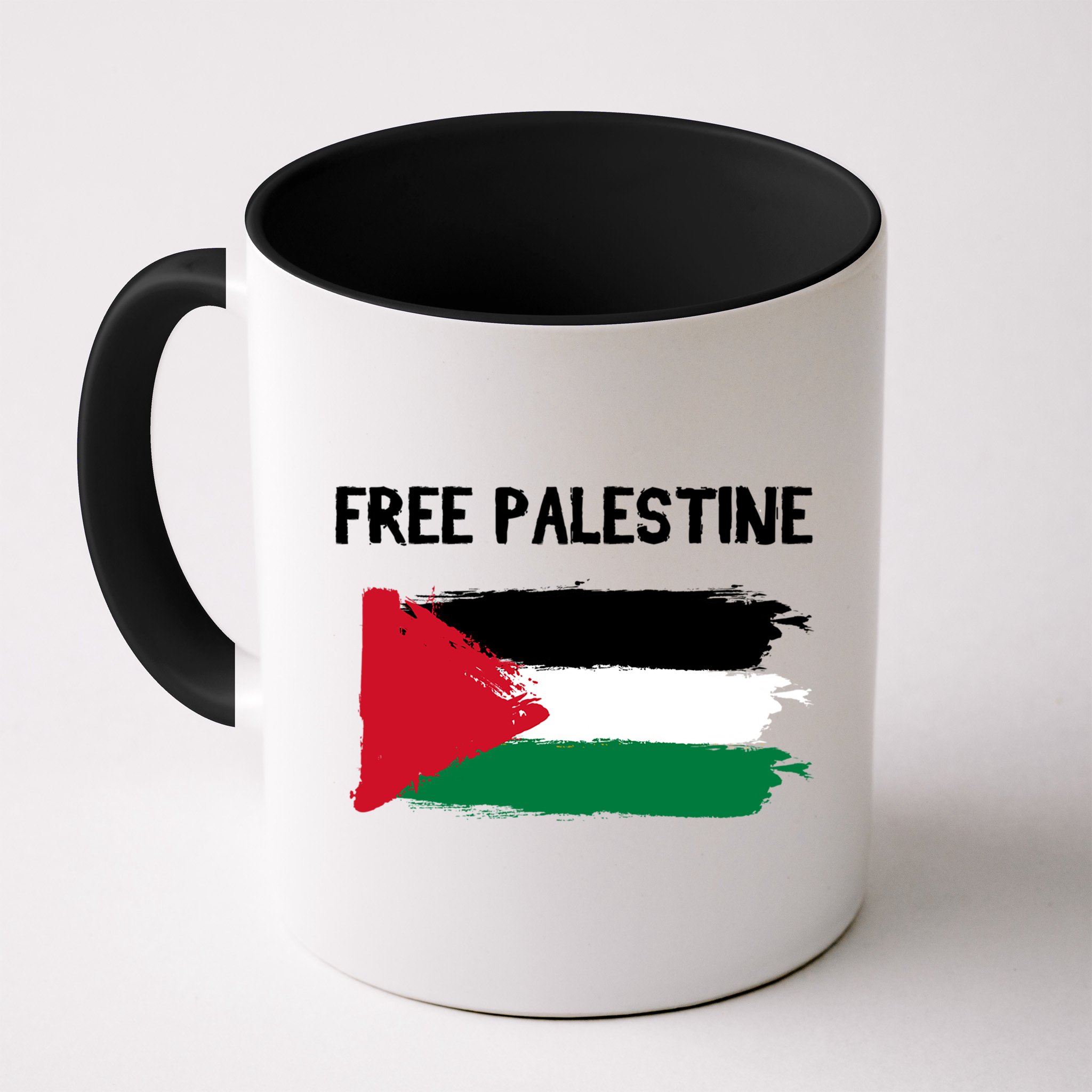 Free Palestine Vintage Distressed Palestinian Flag Gift Mug