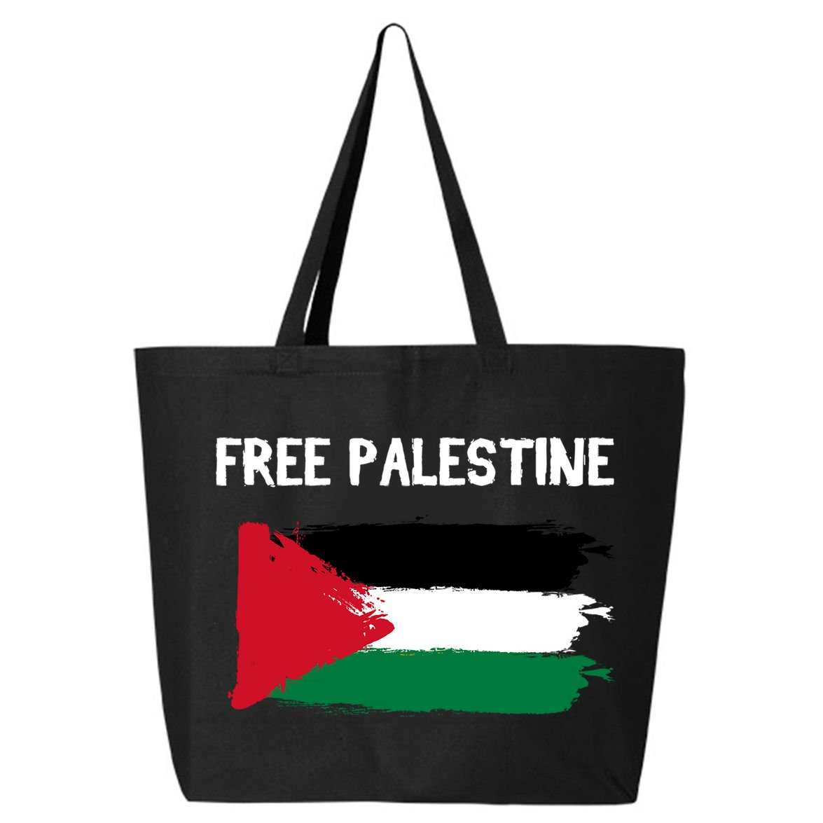 Free Palestine Vintage Distressed Palestinian Flag Gift 25L Jumbo Tote