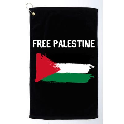 Free Palestine Vintage Distressed Palestinian Flag Gift Golf Towel