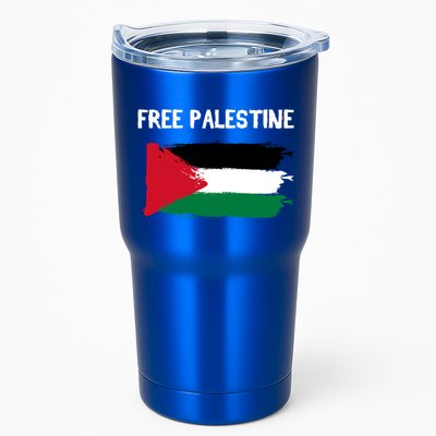 Free Palestine Vintage Distressed Palestinian Flag Gift Tumbler