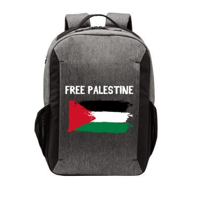 Free Palestine Vintage Distressed Palestinian Flag Gift Vector Backpack