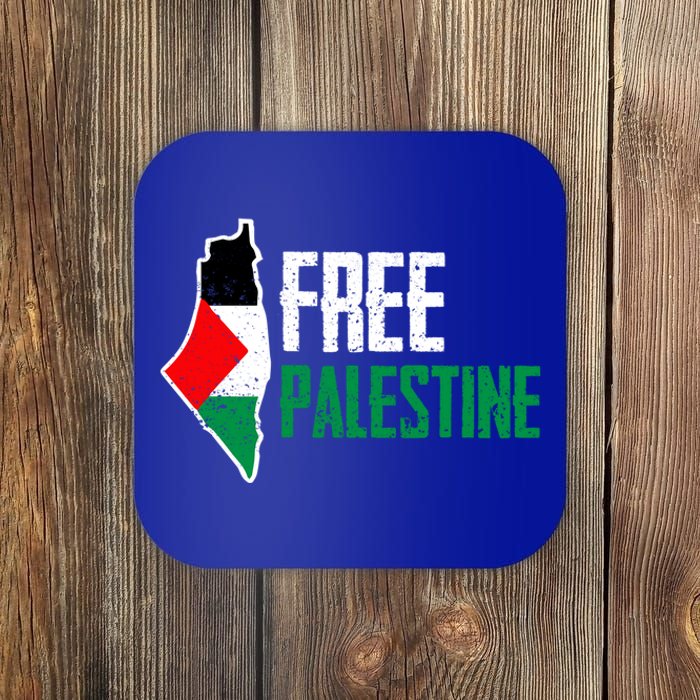 Free Palestine Vintage Distressed Palestinian Cute Gift Coaster