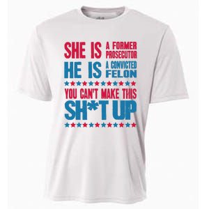 Former Prosecutor Vs Felon Pro Kamala Harris 2024 President Cooling Performance Crew T-Shirt