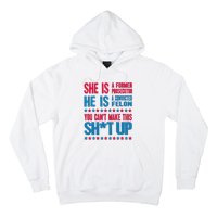 Former Prosecutor Vs Felon Pro Kamala Harris 2024 President Hoodie