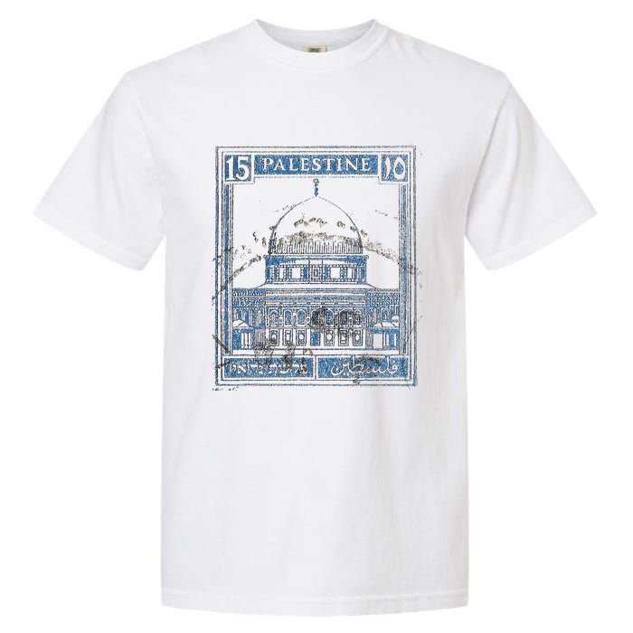 Free Palestine Vintage Stamp Stand For Peace Middle East Garment-Dyed Heavyweight T-Shirt