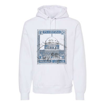 Free Palestine Vintage Stamp Stand For Peace Middle East Premium Hoodie