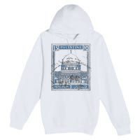 Free Palestine Vintage Stamp Stand For Peace Middle East Premium Pullover Hoodie