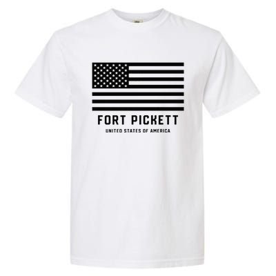 Fort Pickett Virginia USA Military American Flag Garment-Dyed Heavyweight T-Shirt