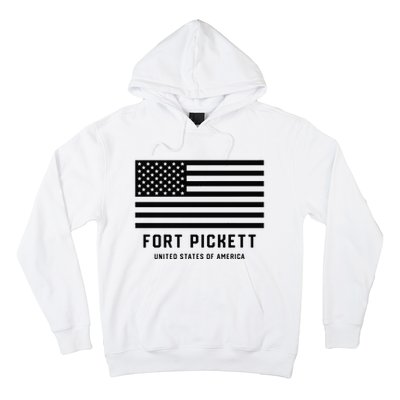 Fort Pickett Virginia USA Military American Flag Hoodie