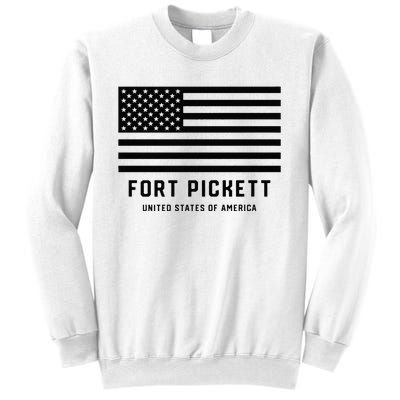 Fort Pickett Virginia USA Military American Flag Sweatshirt