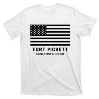 Fort Pickett Virginia USA Military American Flag T-Shirt