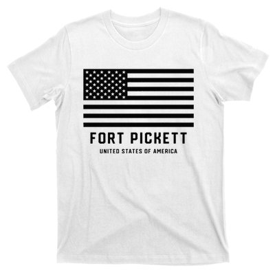 Fort Pickett Virginia USA Military American Flag T-Shirt