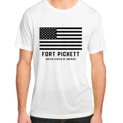 Fort Pickett Virginia USA Military American Flag Adult ChromaSoft Performance T-Shirt