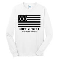 Fort Pickett Virginia USA Military American Flag Tall Long Sleeve T-Shirt