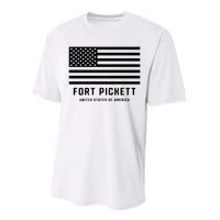 Fort Pickett Virginia USA Military American Flag Performance Sprint T-Shirt