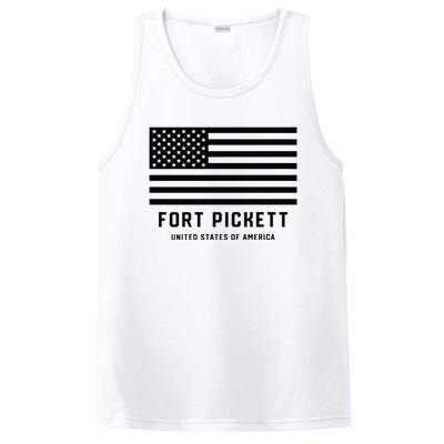 Fort Pickett Virginia USA Military American Flag PosiCharge Competitor Tank