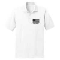 Fort Pickett Virginia USA Military American Flag PosiCharge RacerMesh Polo