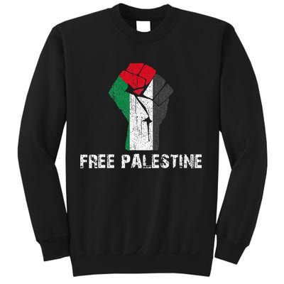 Free Palestine Vintage Retro Palestine Fist Sweatshirt