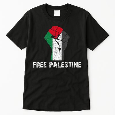 Free Palestine Vintage Retro Palestine Fist Tall T-Shirt