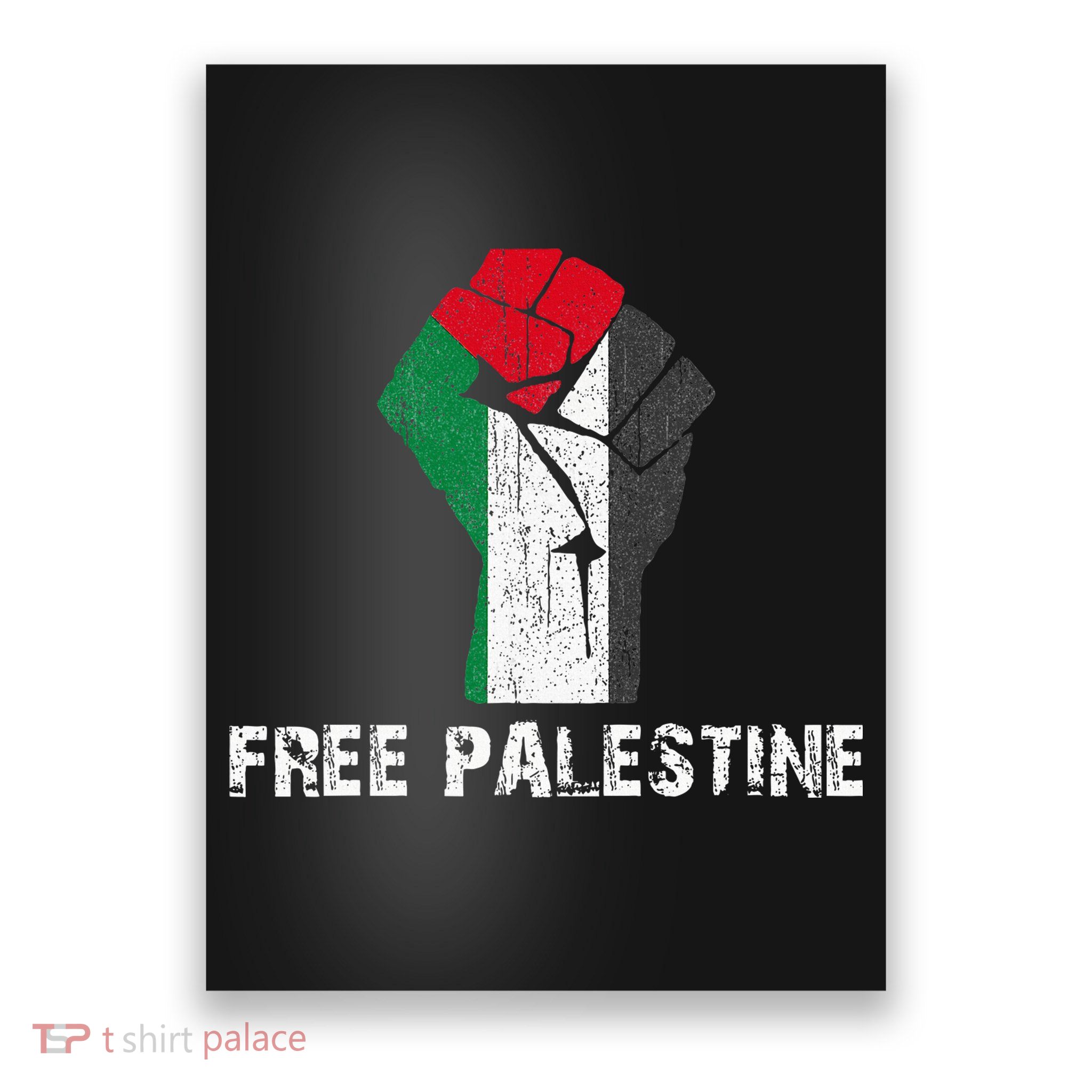 Free Palestine Vintage Retro Palestine Fist Poster