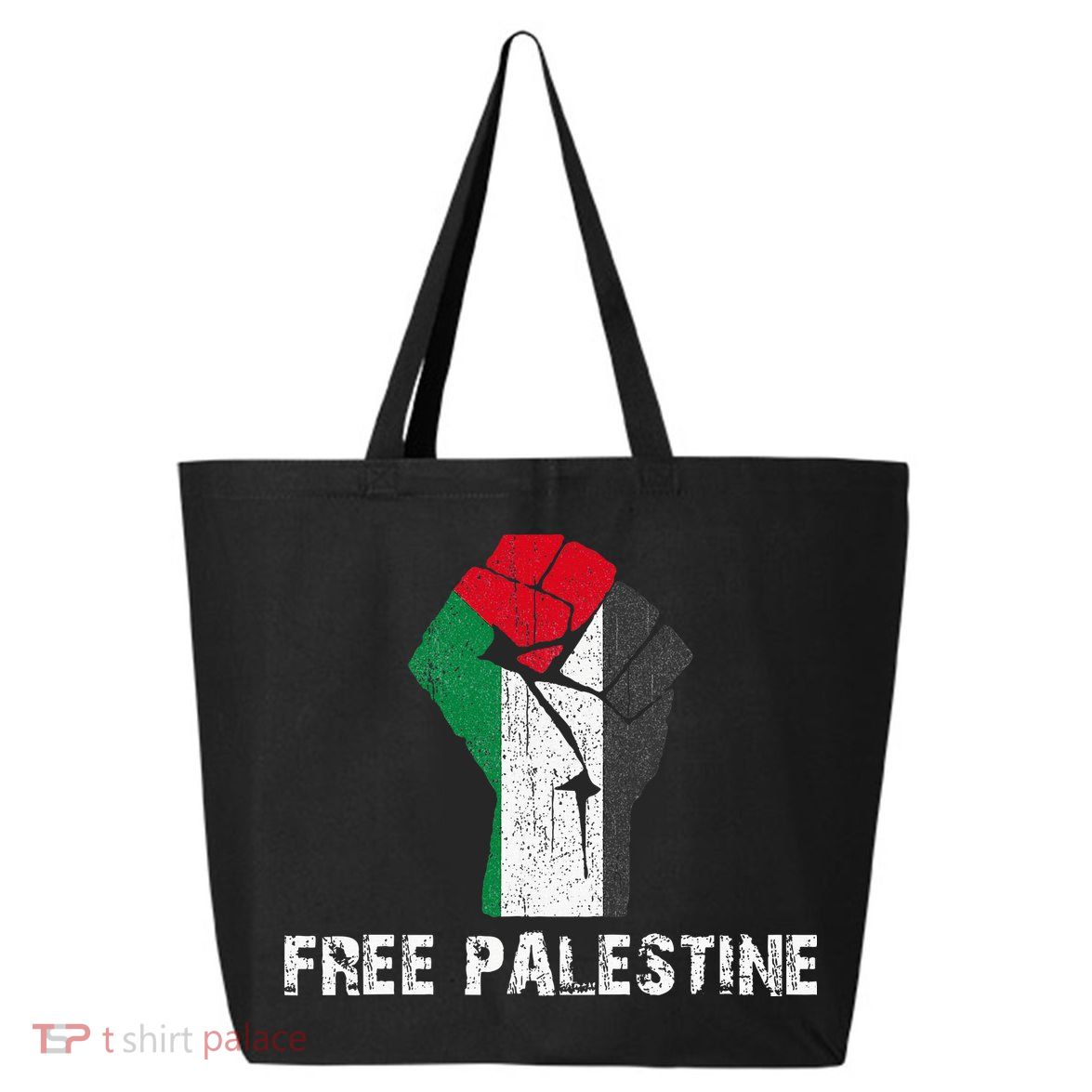 Free Palestine Vintage Retro Palestine Fist 25L Jumbo Tote