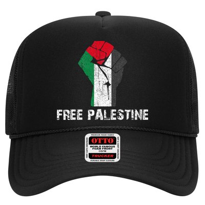Free Palestine Vintage Retro Palestine Fist Trucker Hat