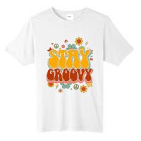 Floral Peaceful Vibes Embrace Positivity with Retro Flower Design Tall Fusion ChromaSoft Performance T-Shirt