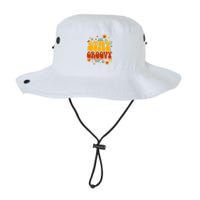 Floral Peaceful Vibes Embrace Positivity with Retro Flower Design Bucket Hat