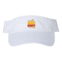 Floral Peaceful Vibes Embrace Positivity with Retro Flower Design Visor