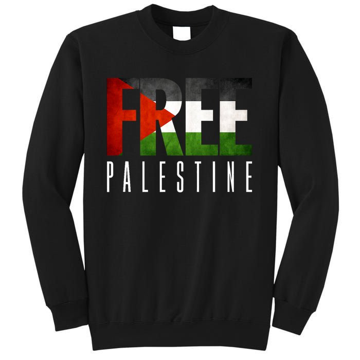 Free Palestine Vintage Design Sweatshirt