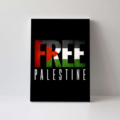 Free Palestine Vintage Design Canvas