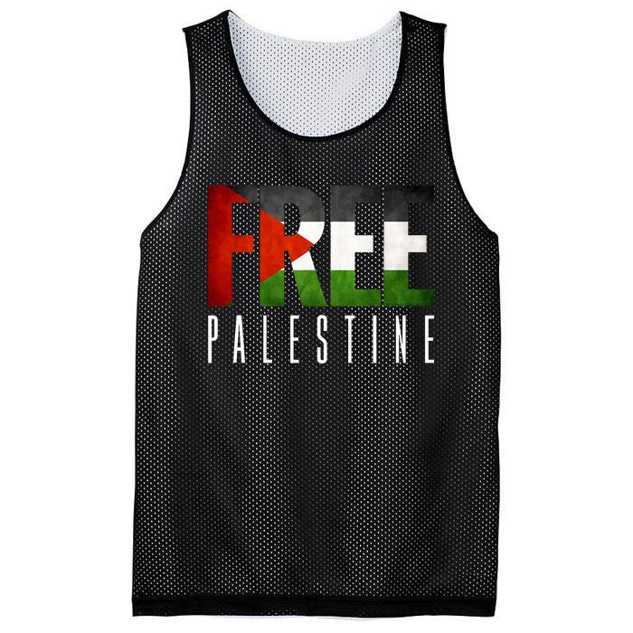 Free Palestine Vintage Design Mesh Reversible Basketball Jersey Tank